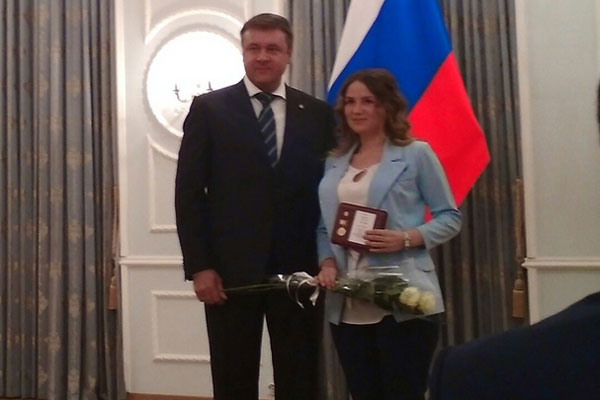 ОРДИНАТОР РЯЗГМУ НАГРАЖДЕНА ЗНАКОМ ГУБЕРНАТОРА