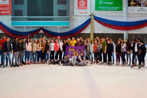 РязГМУ на массовом катании 