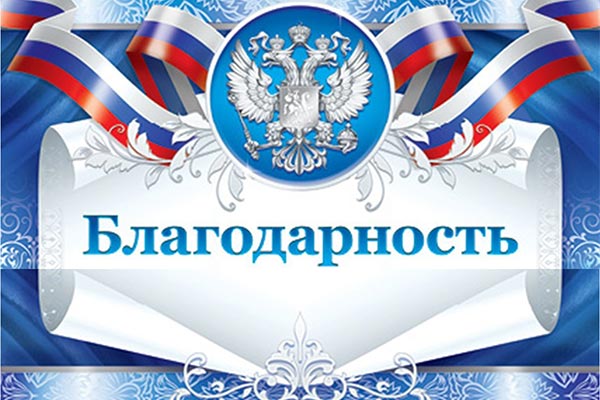 БЛАГОДАРНОСТЬ СТУДЕНТАМ РЯЗГМУ